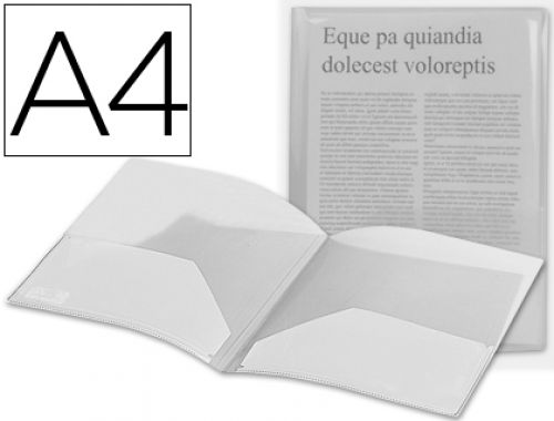 Bolsa dossier liderpapel com dupla bolsa din a4 cristal , Liderpapel , 23003 , 4710581355845